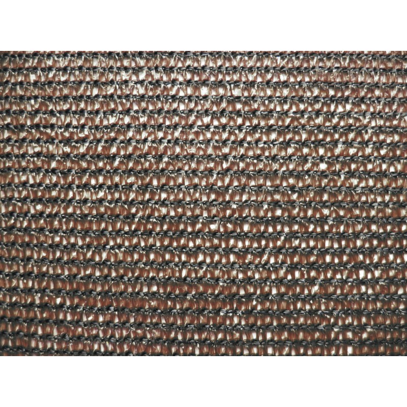 Malla de ocultación tejida EXTRANET marrón 2x50m 80%
