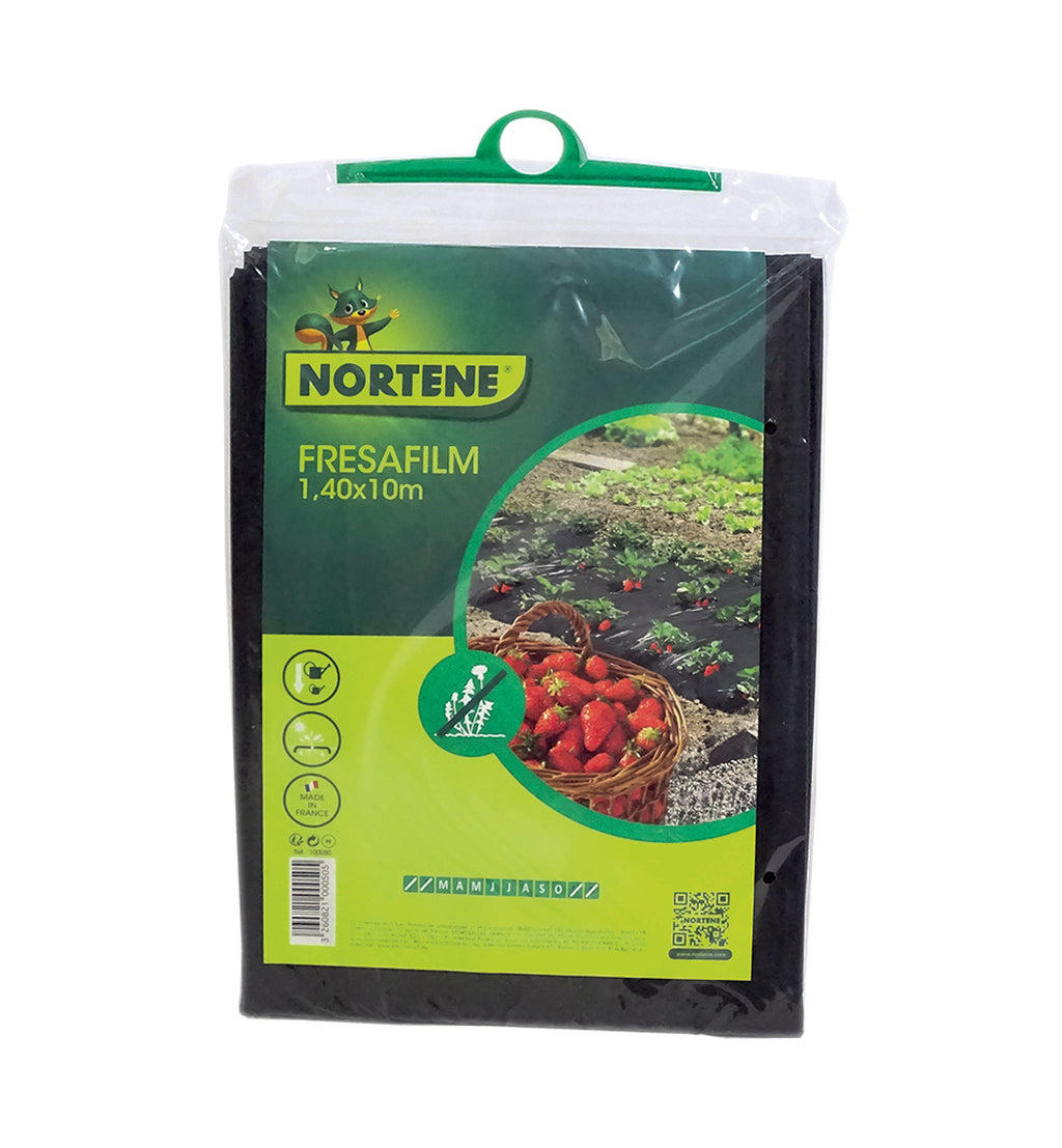 Tela antimato especial morangos FRESAFILM 10 x 140 cm Preto Nortene
