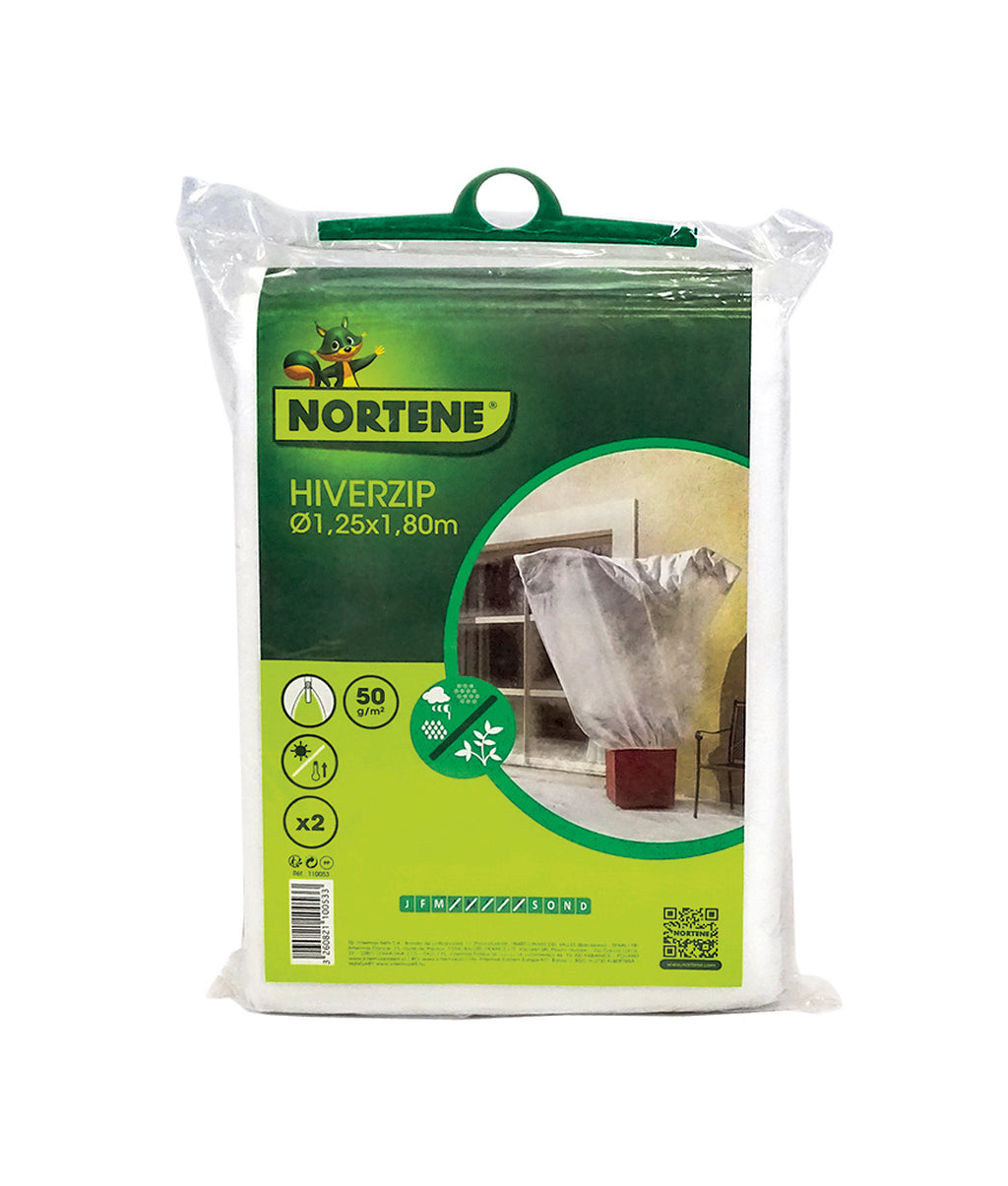 Capa de hibernação para plantas com fecho éclair HIVERZIP Nortene