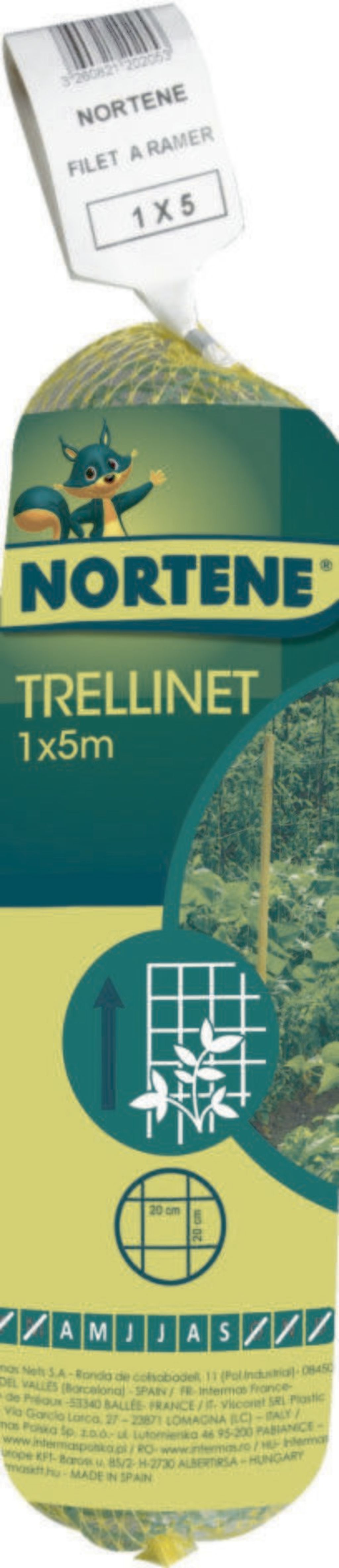 Malla para entutorar TRELLINET Verde Nortene