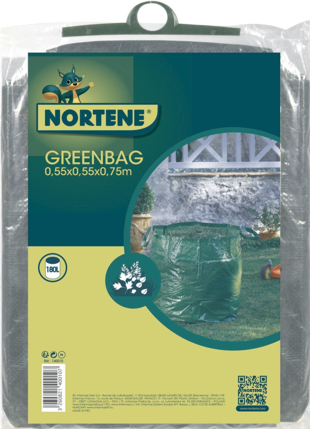 Bolsas reutilizables  para jardín GREENBAG 226 L Nortene