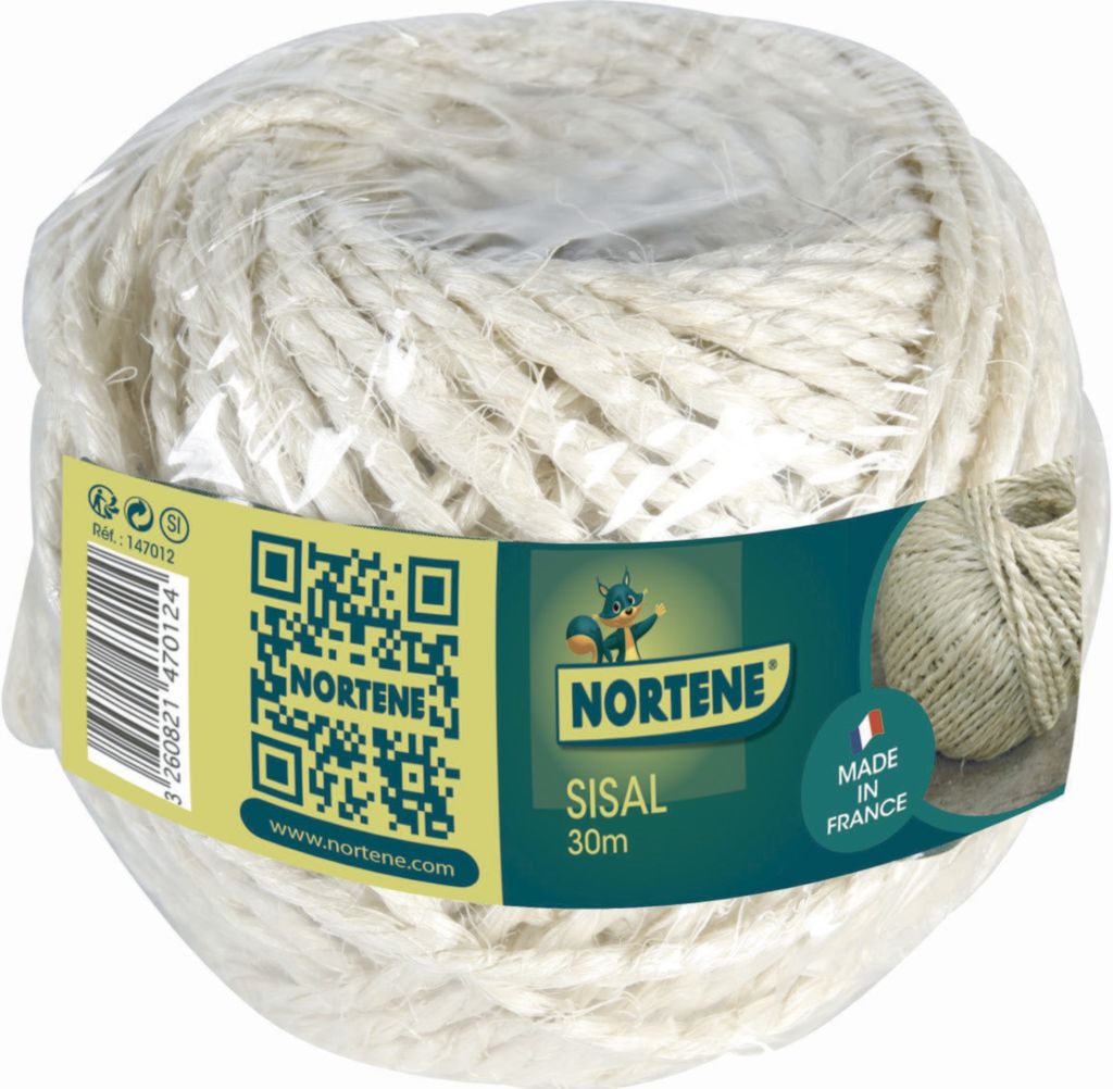Cordel en fibra natural SISAL 3 m 1 g Nortene