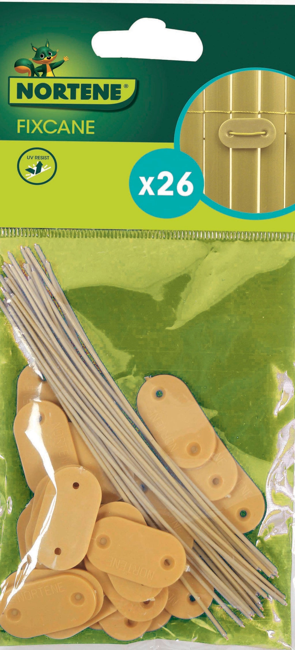 Sistema de fixação para vedações FIXCANE 3,3 x 1,9 cm Nortene