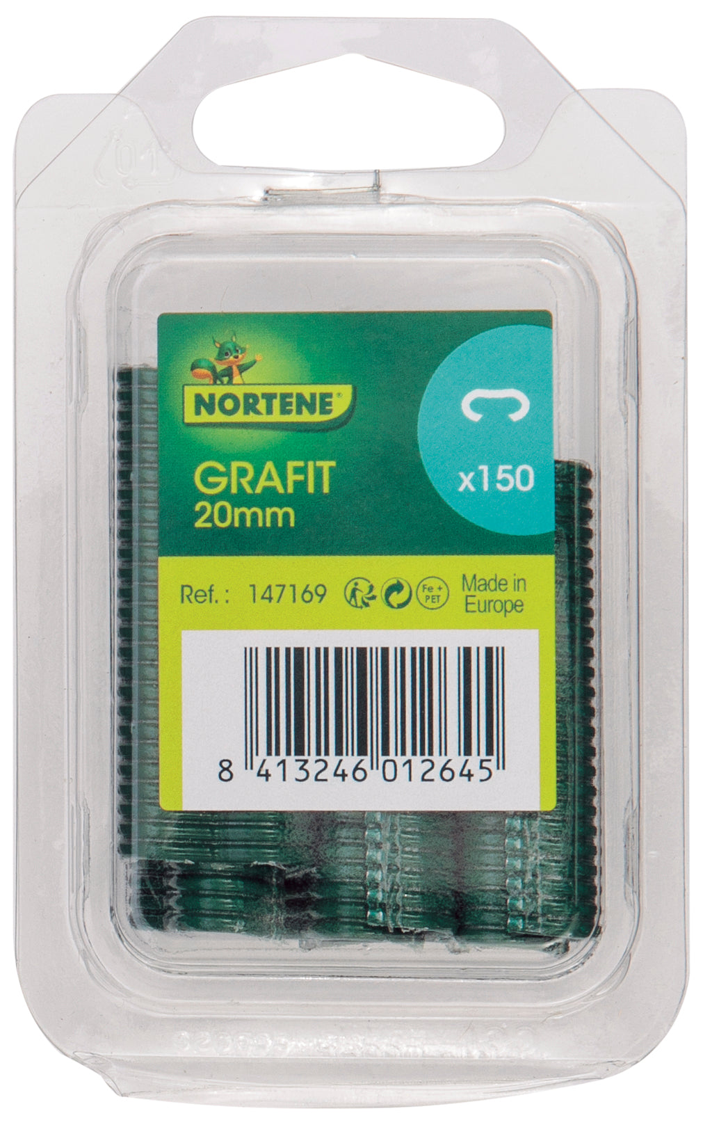 Grapas 2 mm GRAFIT Negro Nortene  (1 uds)