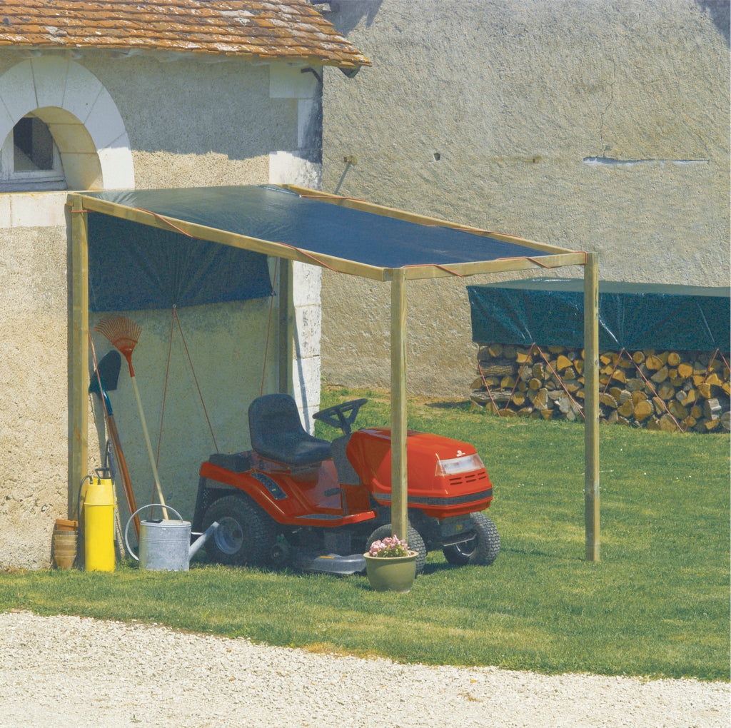 Toldo reforçado com ilhós 90 g/m2 PROTEX Verde Nortene