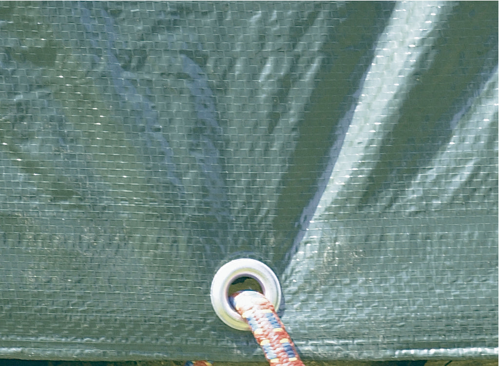 Toldo reforçado com ilhós 90 g/m2 PROTEX Verde Nortene