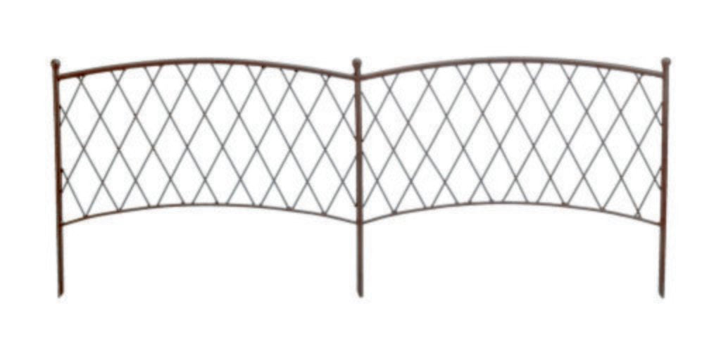 Bordadura metálica CLASSIC METAL BORDER 0,4 x 1 m Castanho Nortene