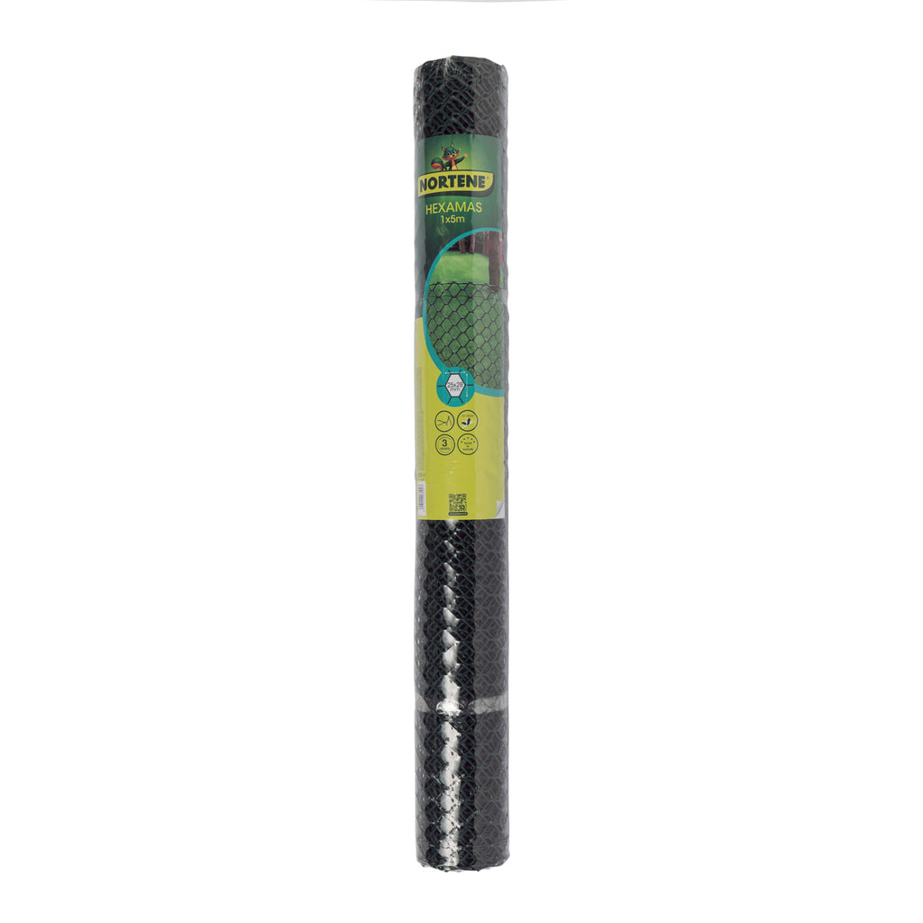 Malla plástica hexagonal 25 x 28 mm HEXAMAS Verde Nortene