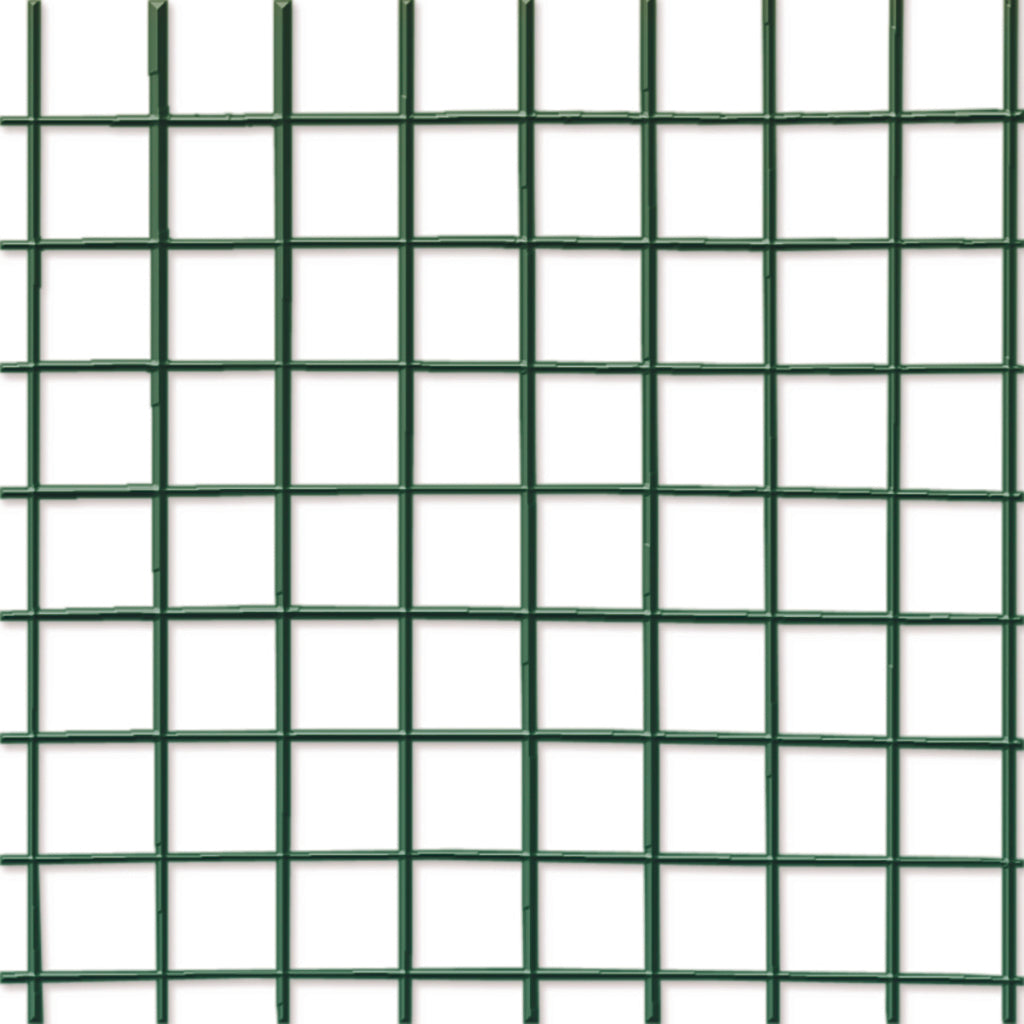 Rede metálica eletrossoldada plastificada 25,4 mm FENSANET PLAST Verde Nortene