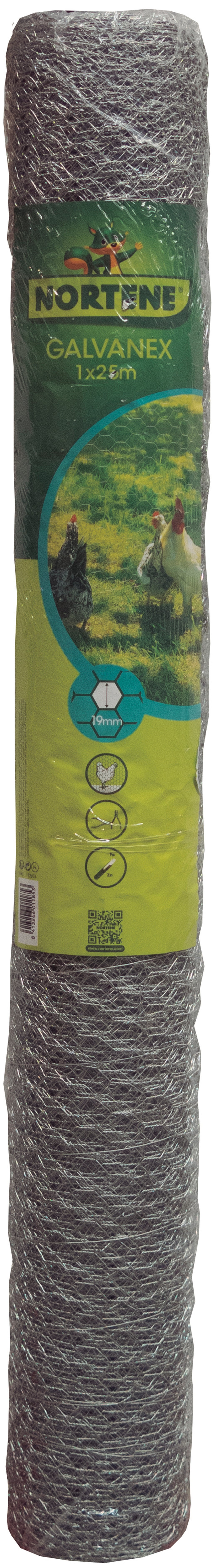Malla metálica triple torsión 13 mm GALVANEX Nortene