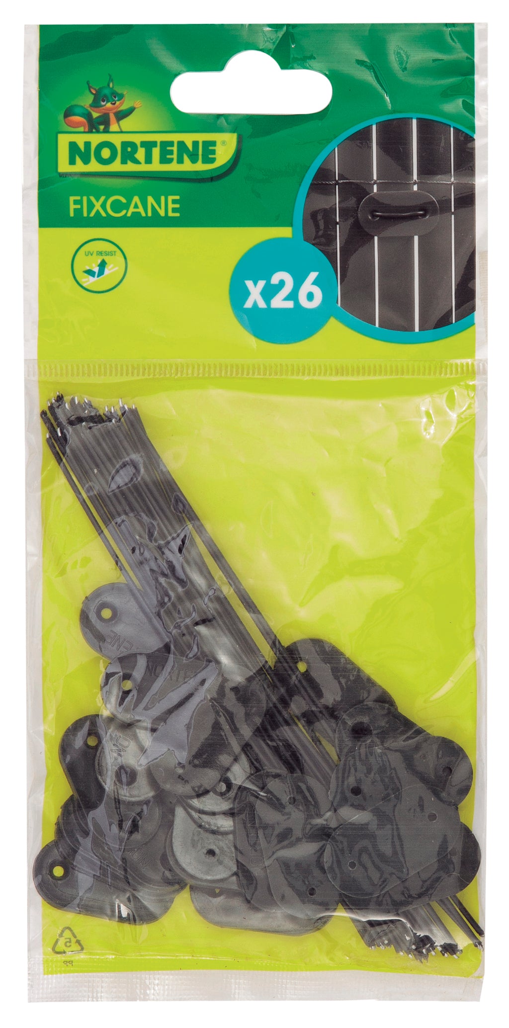 Sistema de fixação para vedações FIXCANE 3,3 x 1,9 cm Nortene