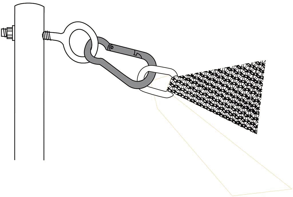 Acessório velas de sombreamento SNAP 8 x 3,8 cm Nortene