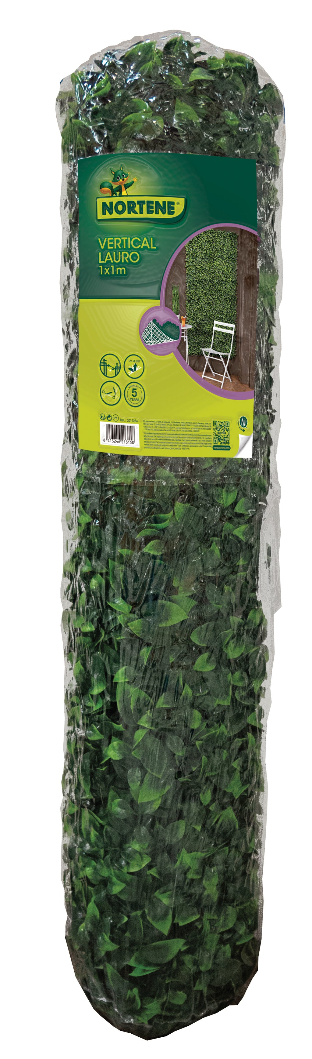 Jardín vertical sintético LAURO 1 x 1 m Nortene