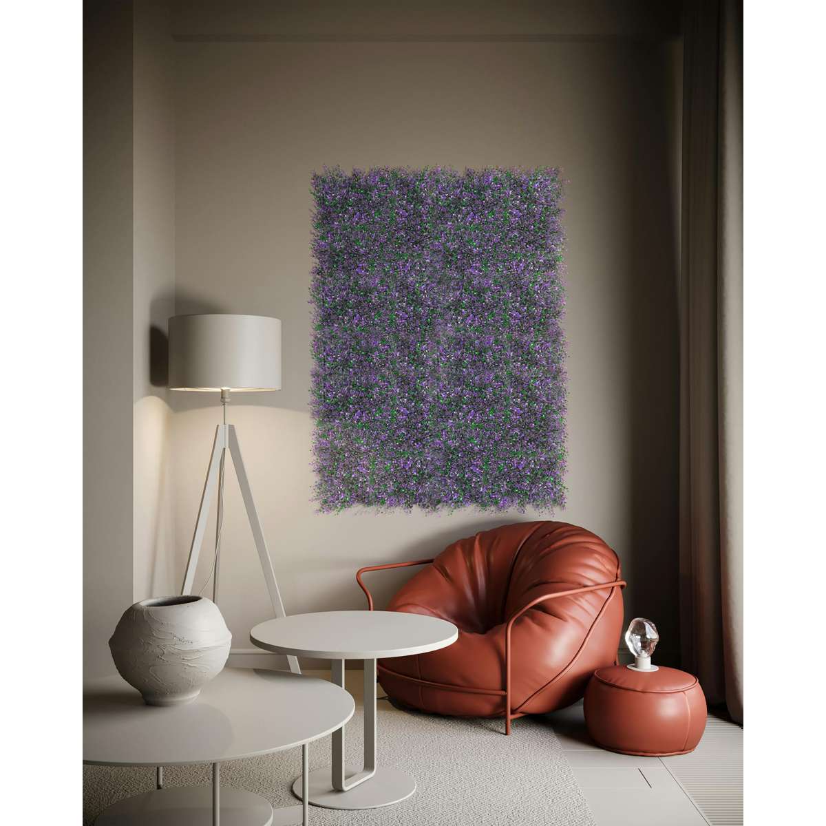 Jardín vertical sintético LAVANDA 1 x 1 m Nortene