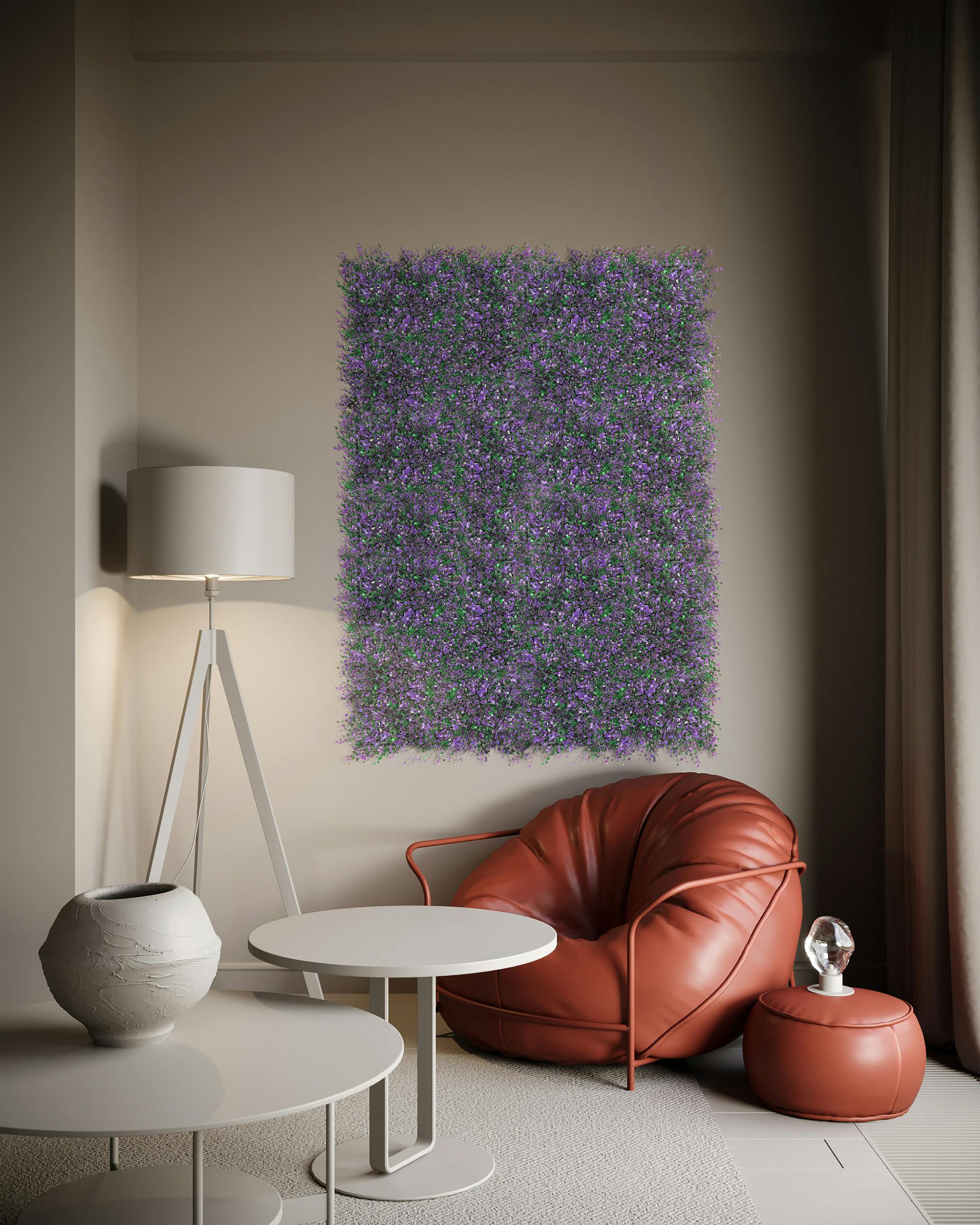 Jardín vertical sintético LAVANDA 1 x 1 m Nortene