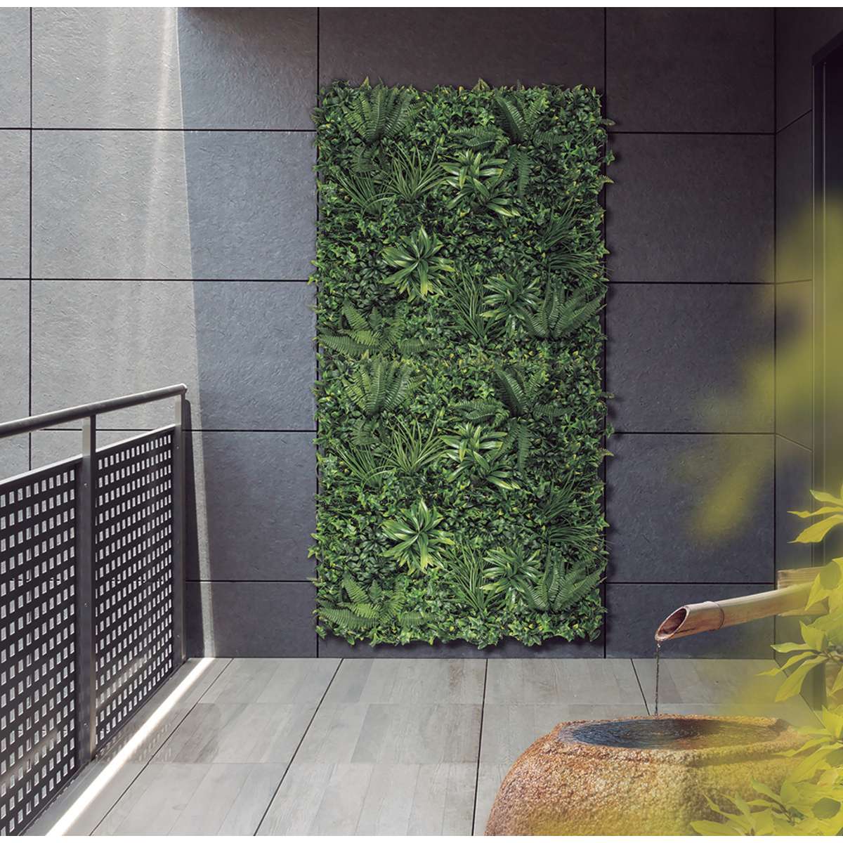 Jardín vertical sintético TROPIC 1 x 1 m Nortene