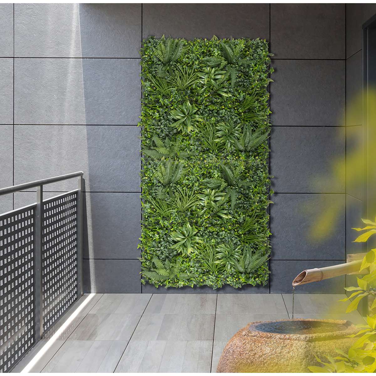 Jardín vertical sintético TROPIC 1 x 1 m Nortene