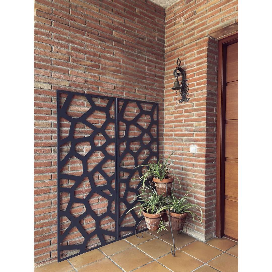 Celosía decorativa metálica DECO PANEL STONE ,6 x 1,5 m Nortene