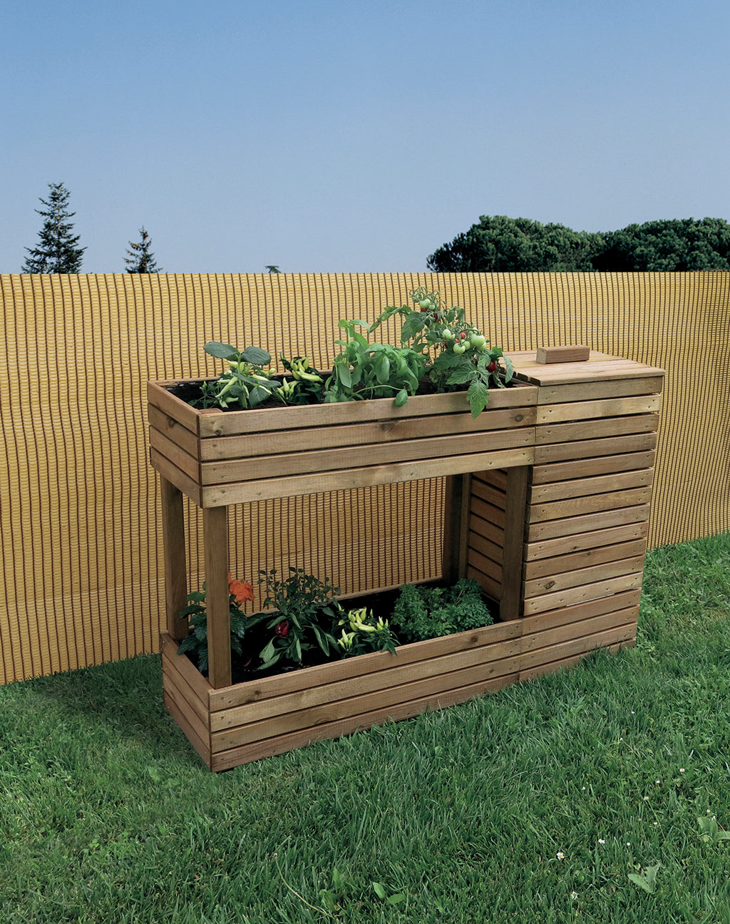 Huerto urbano con compostador EGAN 12 x 38 x 8 cm Nortene