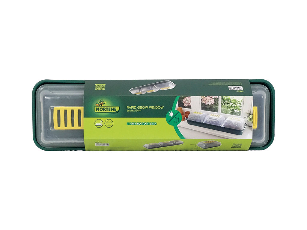 Mini estufa para sementes RAPID GROW WINDOW 22 x 17,5 x 13 cm Nortene