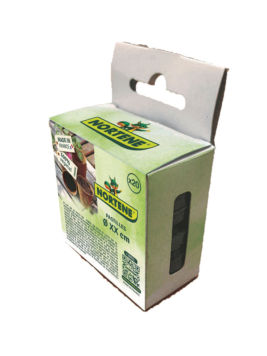 Pastillas de siembra de coco COCO-TAB 4cm Nortene (2 uds)