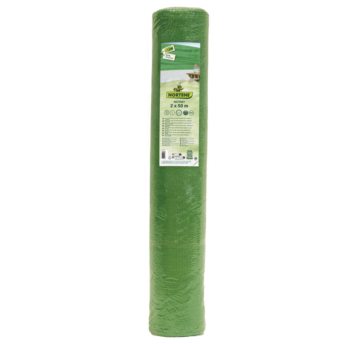 Malla de ocultación tejida 12 g/m2 RECYNET Nortene