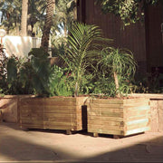 Jardinera cuadrada de madera VENUS Nortene