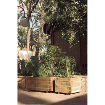 Jardinera cuadrada de madera VENUS Nortene