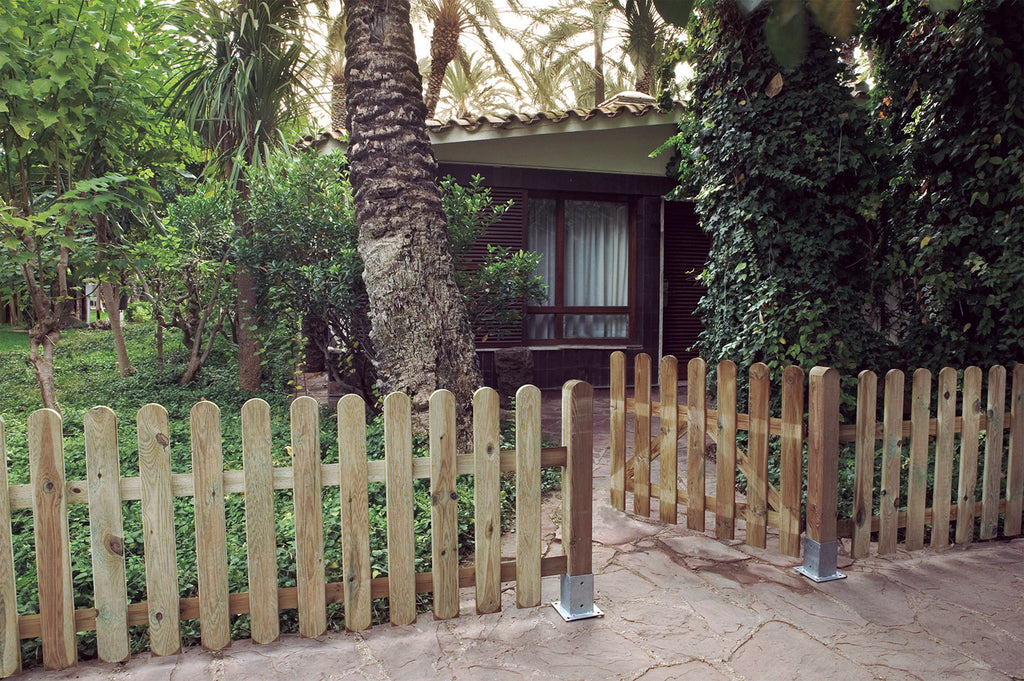 Puerta de valla clásica de madera ATENEA FENCE Nortene