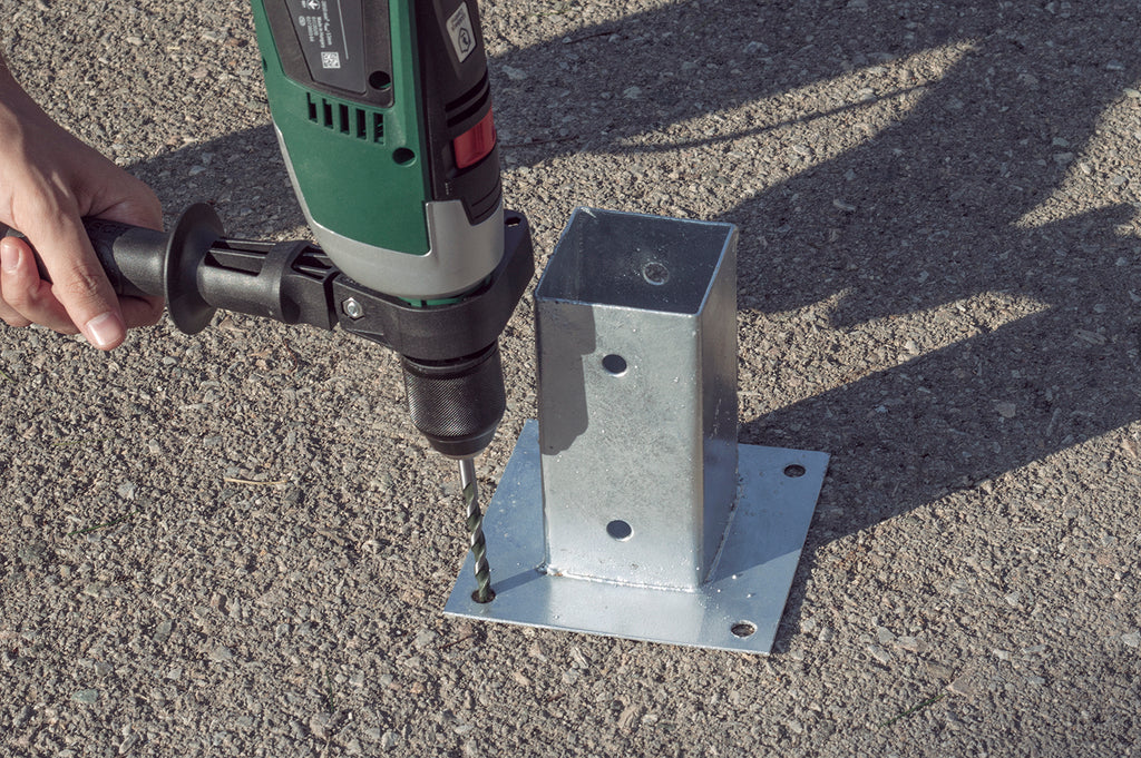 Piqueta para poste cuadrado para cemento WOODFIX FLOOR Nortene