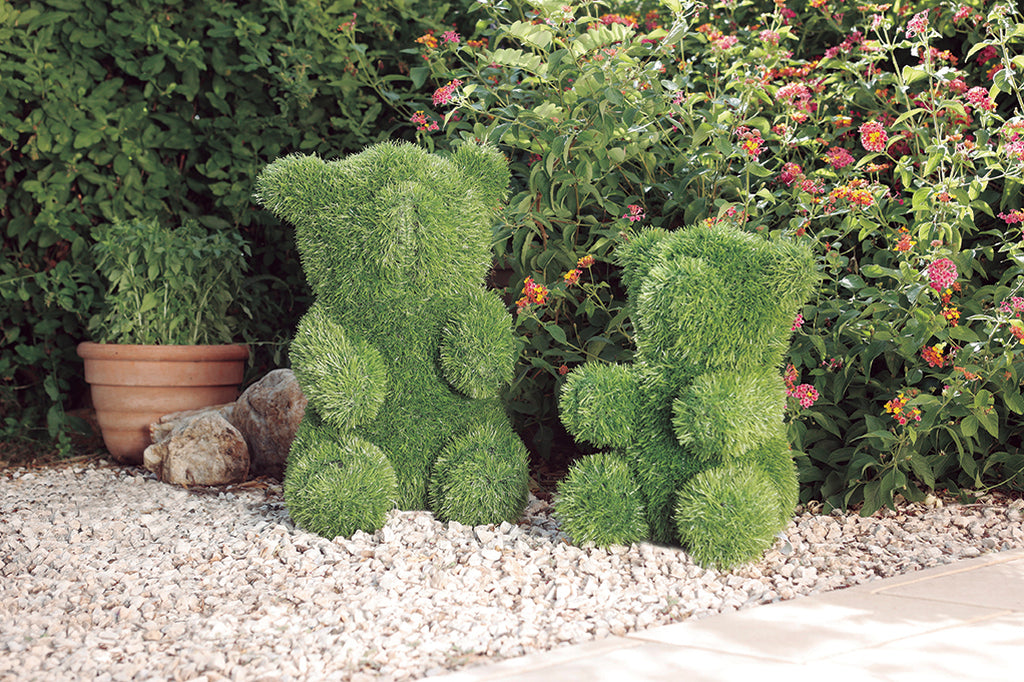 Figura decorativa oso de césped artificial PLUS TEDDY  Nortene