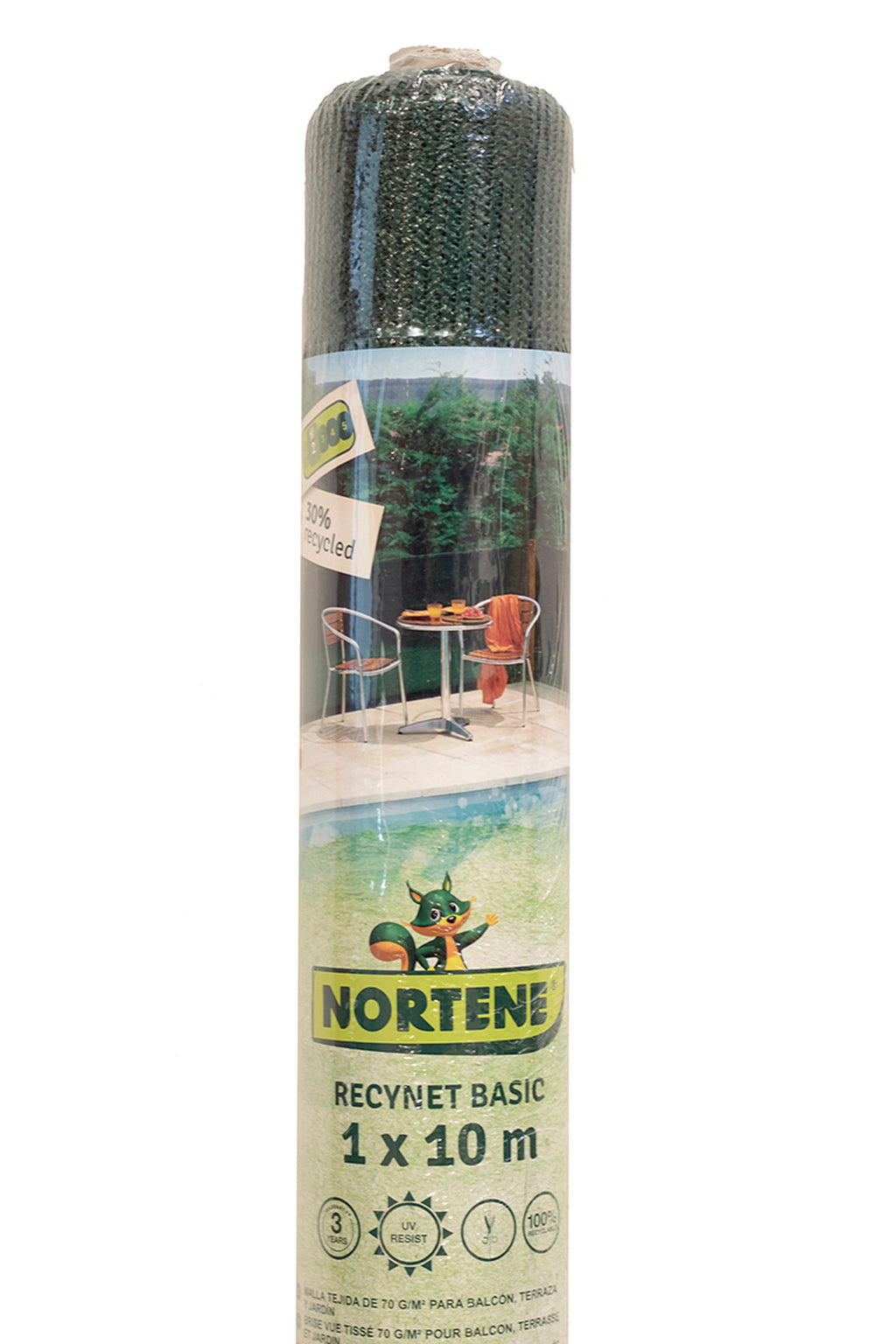 Rede de ocultação tecida 70 g/m2 RECYNET BASIC Nortene