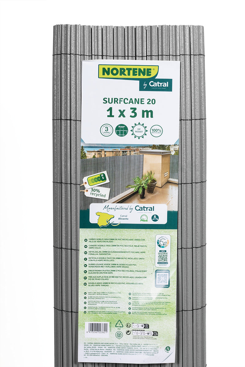 Caniço de PVC de dupla face 19 mm SURFCANE 20 Nortene