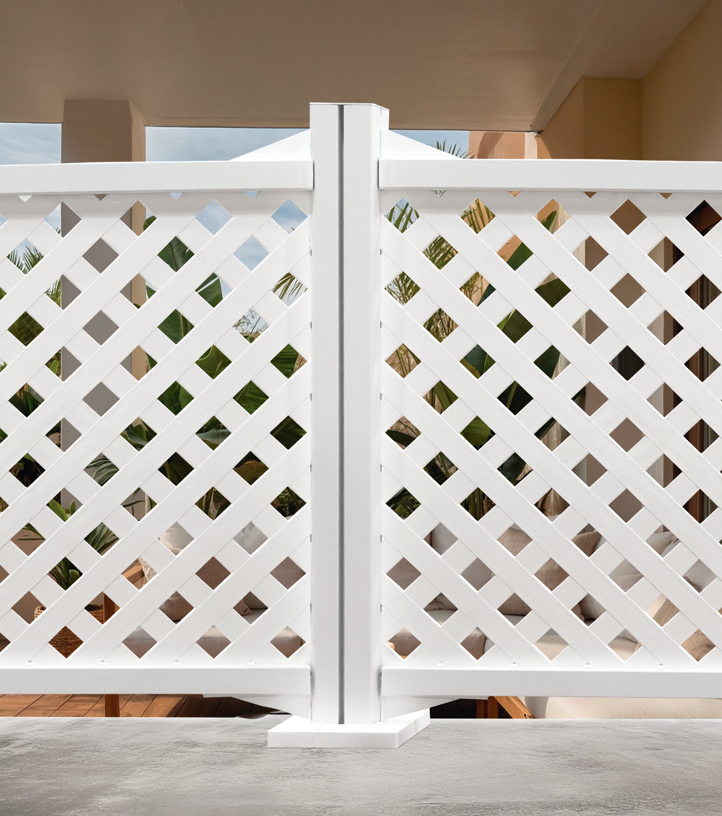 Poste de aluminio para Privat lite ALUPOST FINO 1,975 x 0,3 m Nortene