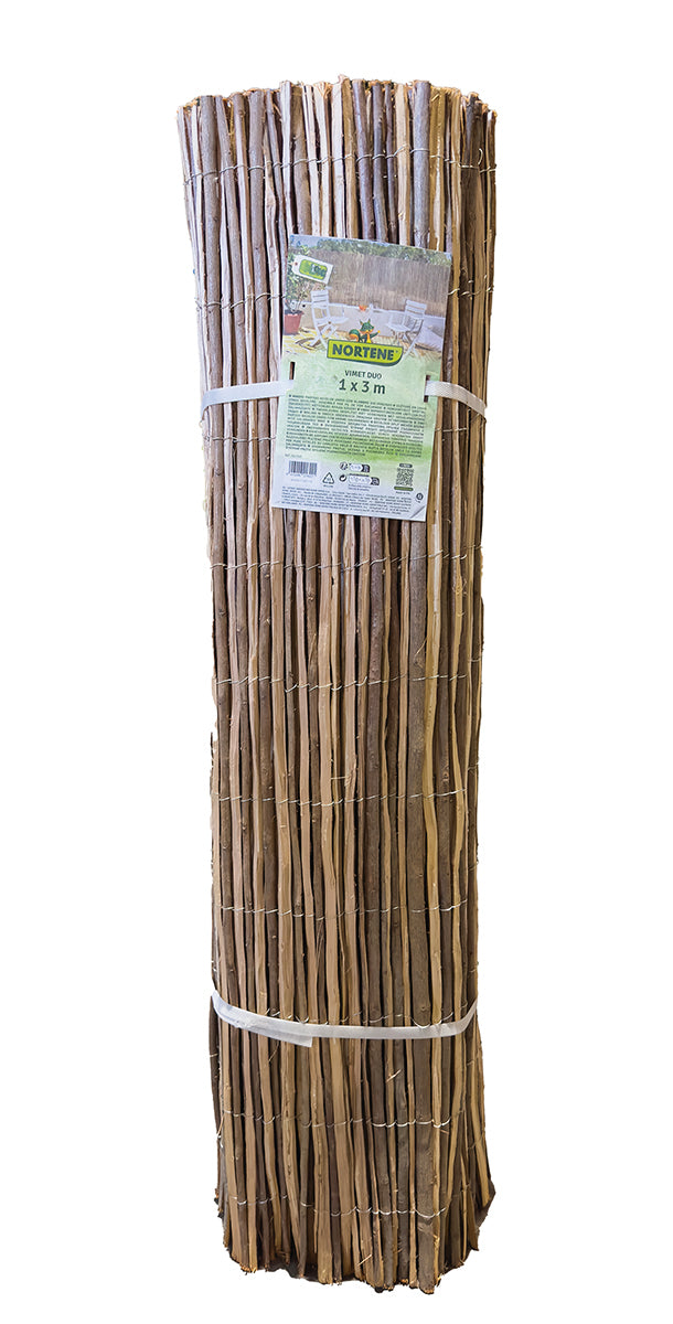 Cañizo de mimbre partido bicolor VIMET DUO Nortene