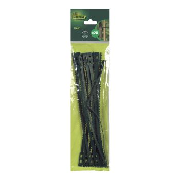 Pack 20 Bridas De Plastico Para Tutores Fix 35 Cm Verde NORTENE