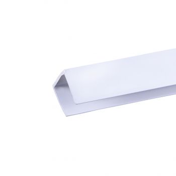 PERFIL REMATE PLASTICO U 2.12 M. BLANCO