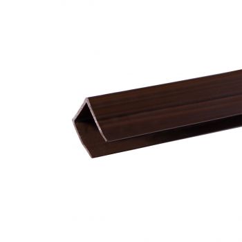 PERFIL REMATE PLASTICO U 2.12 M. MARRON